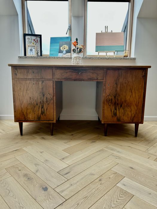 Biurko Art Deco dębowe