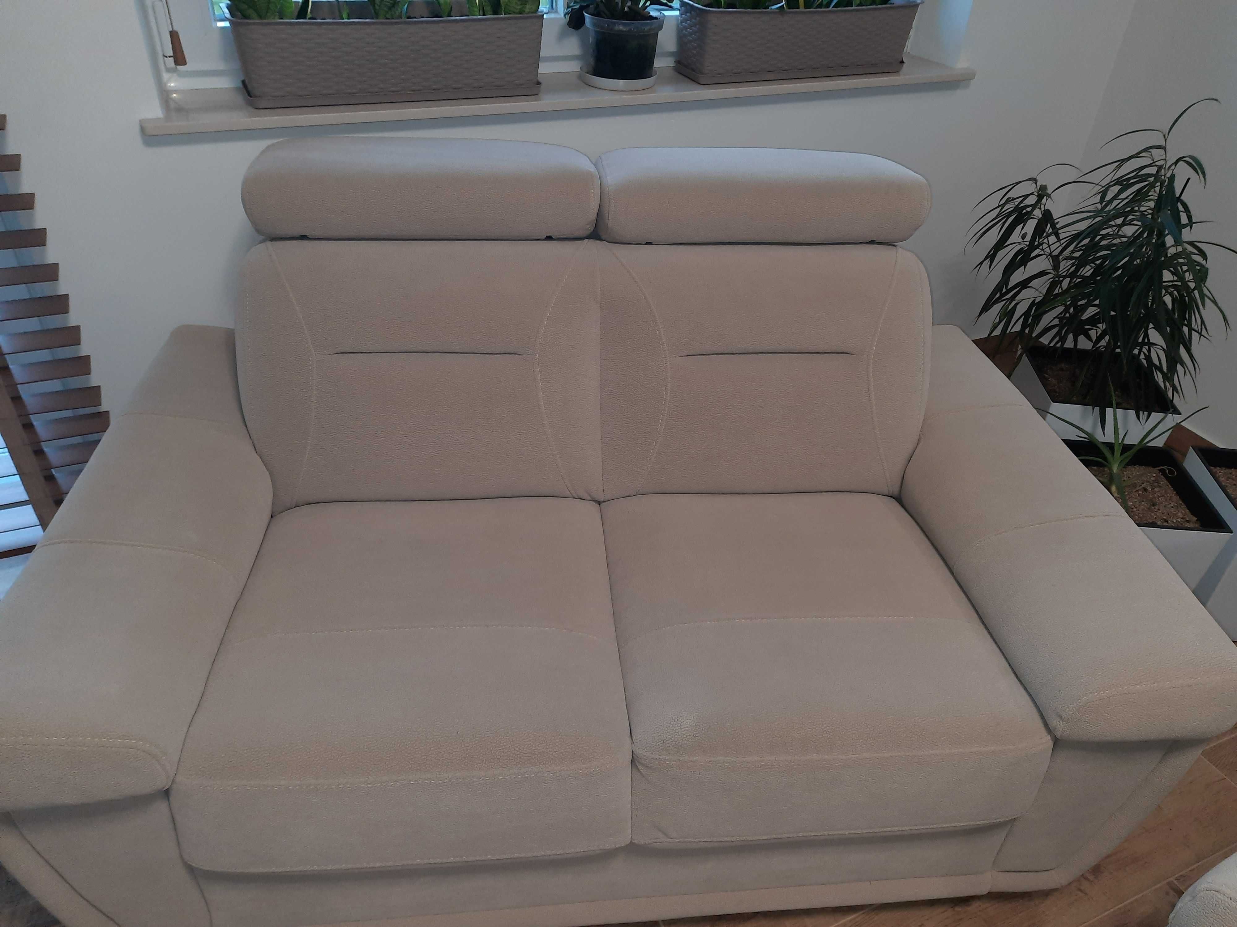 Sofa kanapa  2 osobowa funkcja szuflada tkanina Sahara Soft Sofa Dąb n