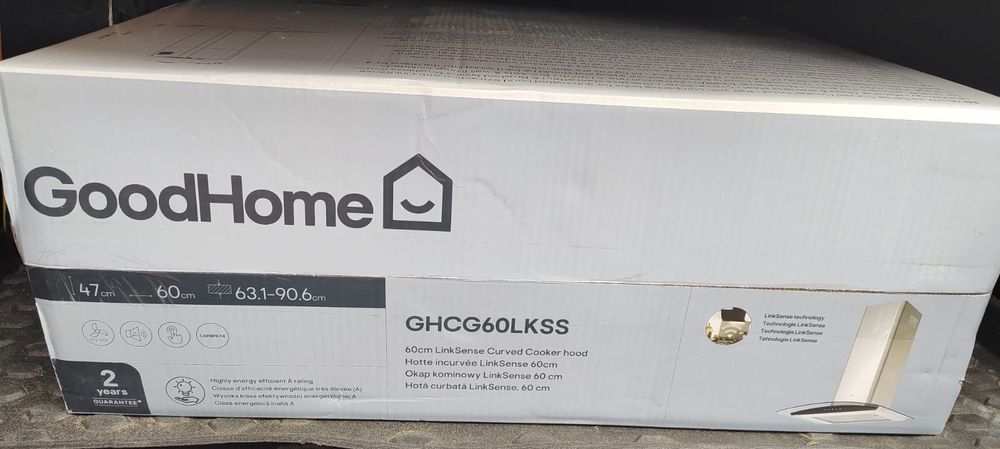 Okap kuchenny GoodHome Linksense Curv 60 cm GHCH60LKSS