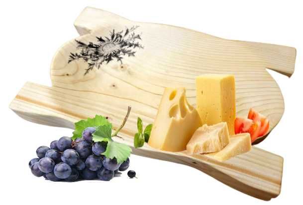 Korytko drewniane góralski talerz weselny taca do podawania dań 30