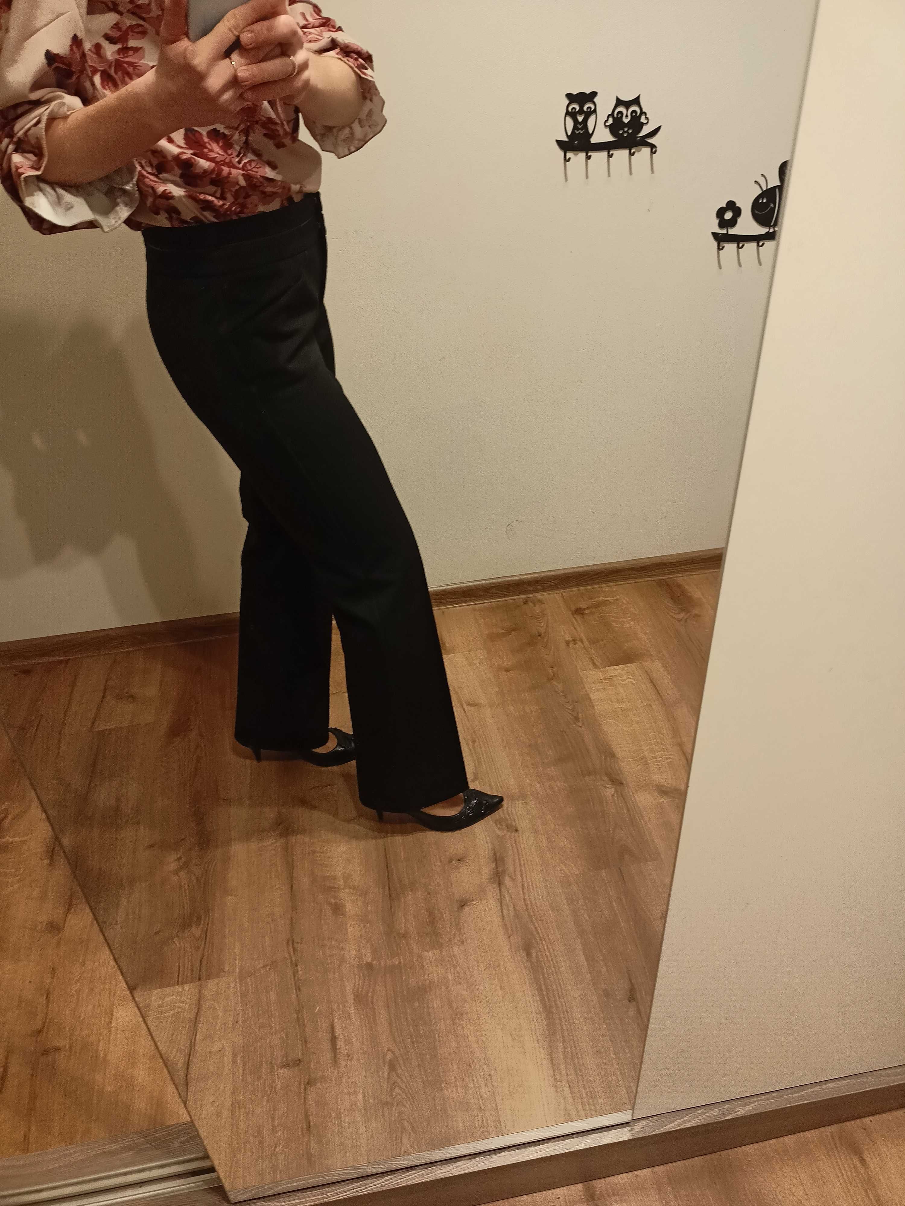 Eleganckie spodnie na kant, 38, nowe
