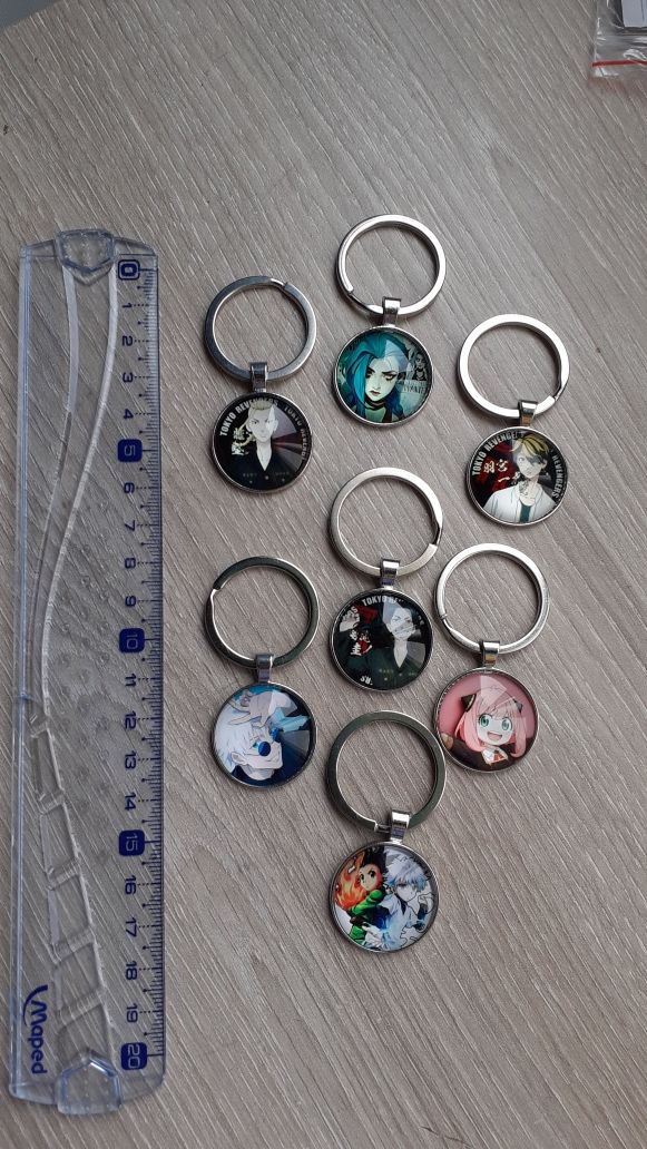 Porta chaves novos anime gojo, anya, arcane, Jinx, draken, killua