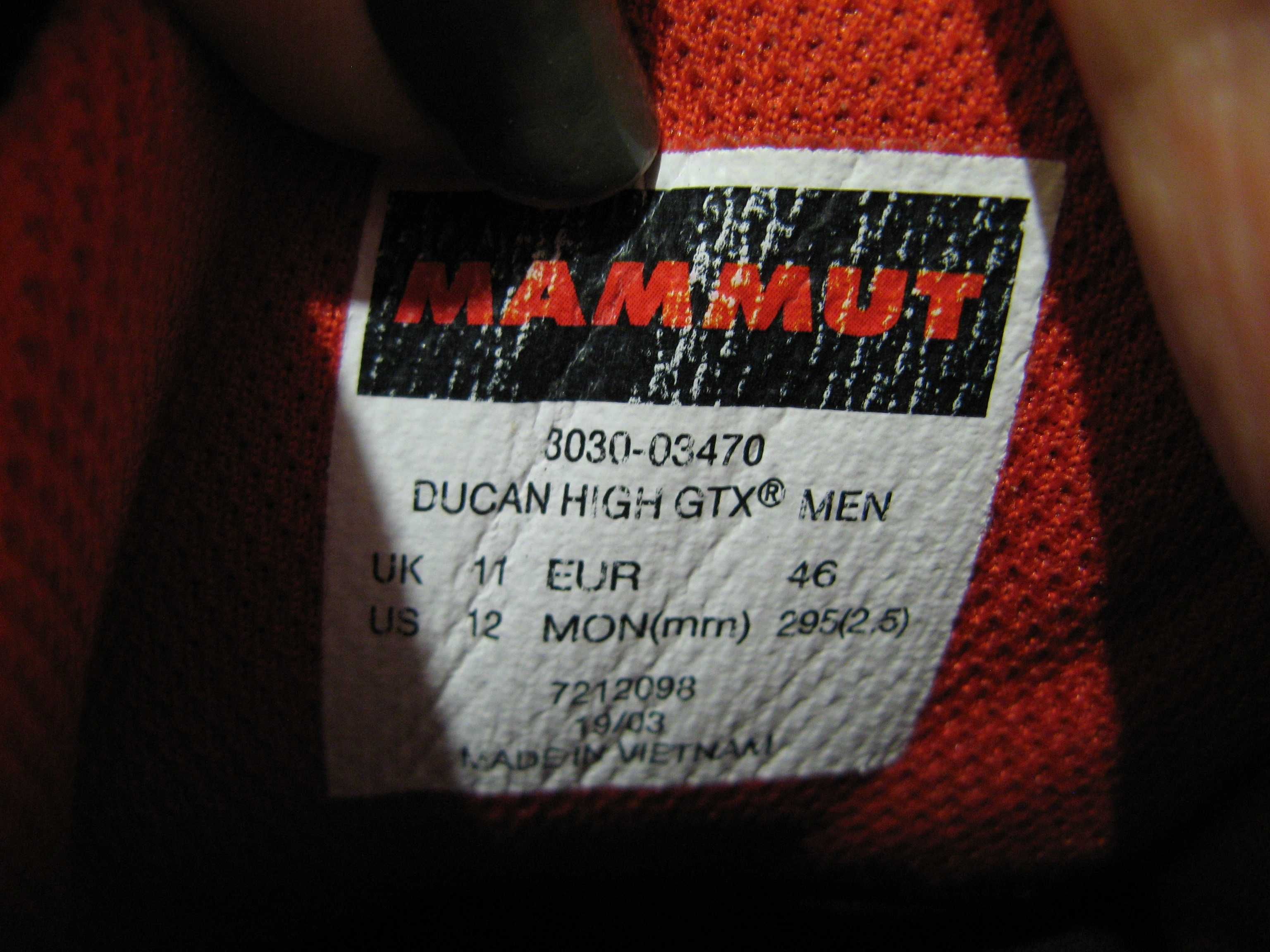 Ботинки MAMMUT Ducan High GTX 45