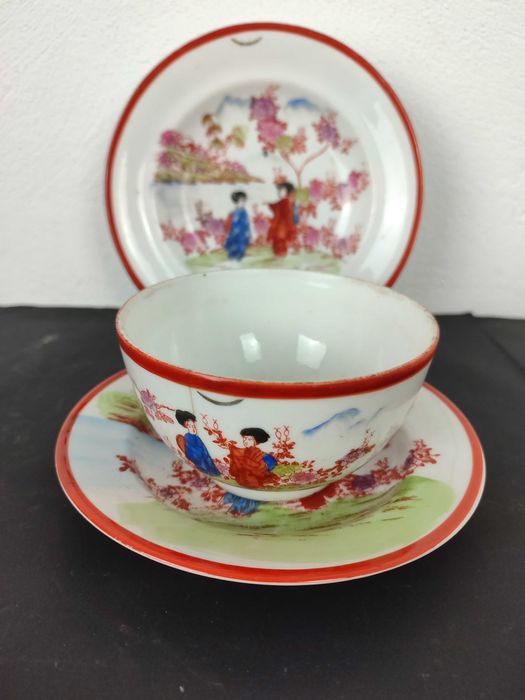 Conjunto Tigela pires e prato da Vista Alegre