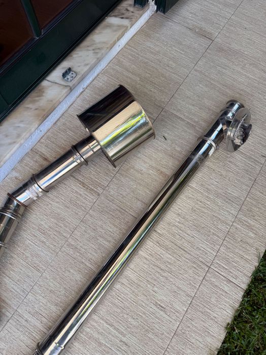 Tubagem Inox exterior para salamandra e lareira