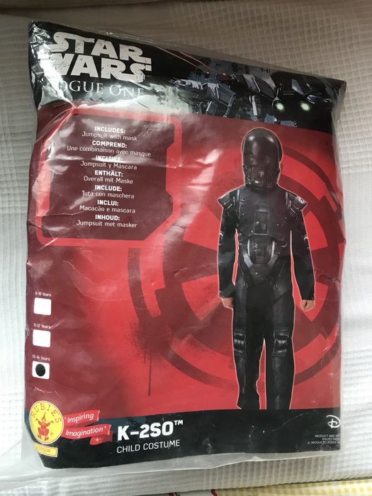Fato de Carnaval Rubie’s Star Wars Rogue One K-2SO, tamanho 13/14 anos