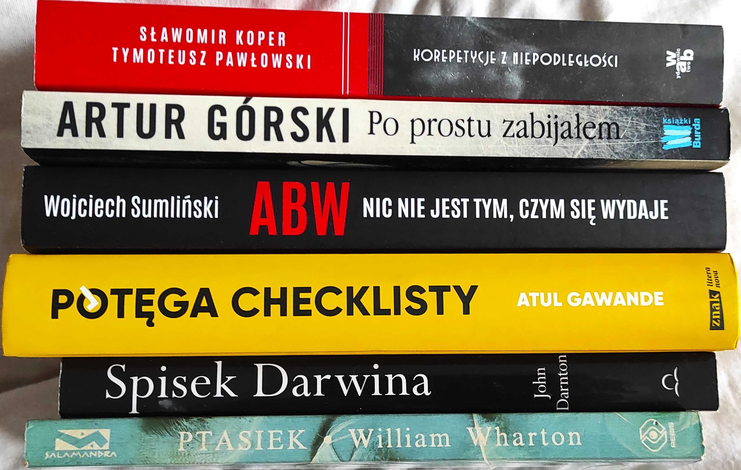 "ABW "Piłsudski "Po prostu zabijałem "Checklista "Darwin "Ptasiek"