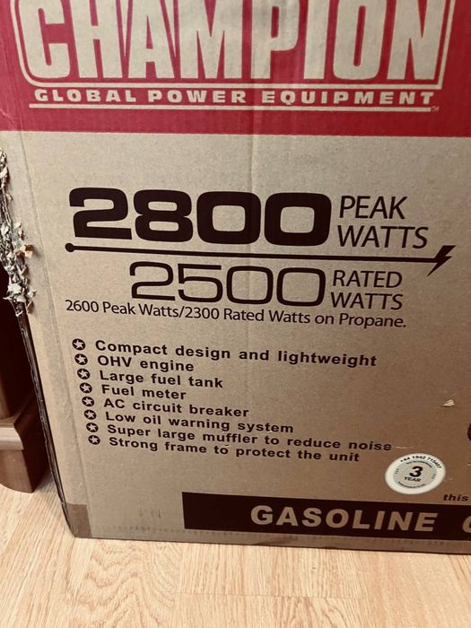 Продаю генератор CHAMPION