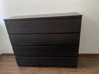 Komoda ikea brazowa 6 szuflad