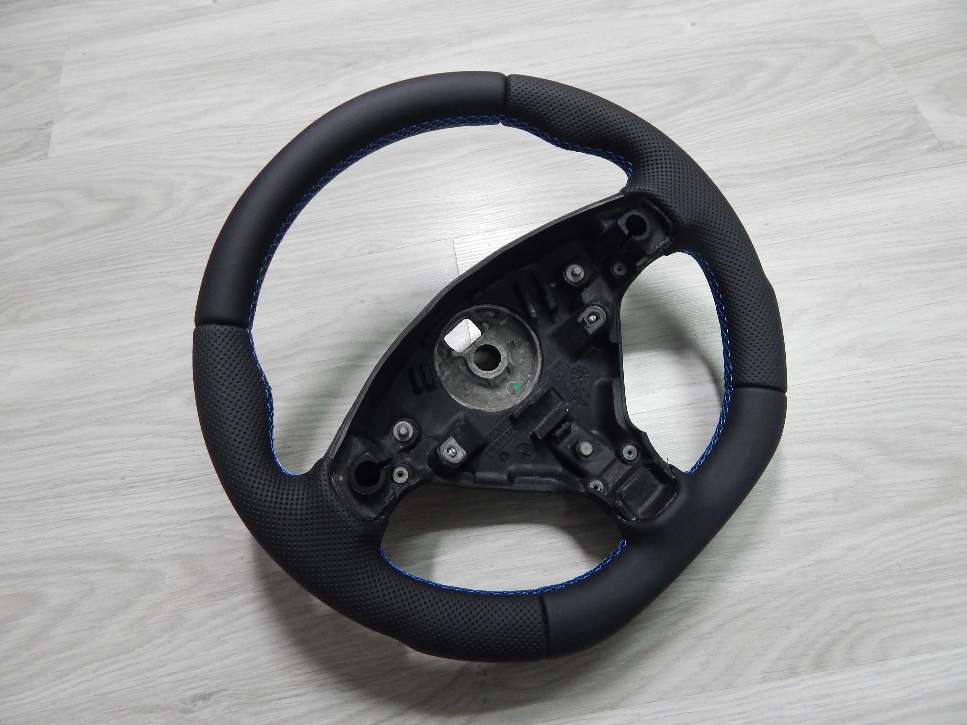 Opel Astra G II Zafira A - kierownica - nowa skóra sport niebieska nić