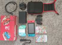 Nintendo switch +acessórios+jogos