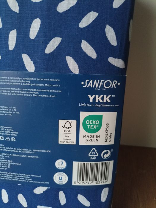 Pościel 5 elementów bawełna 100% SMUKEE komplet pościeli w łezki