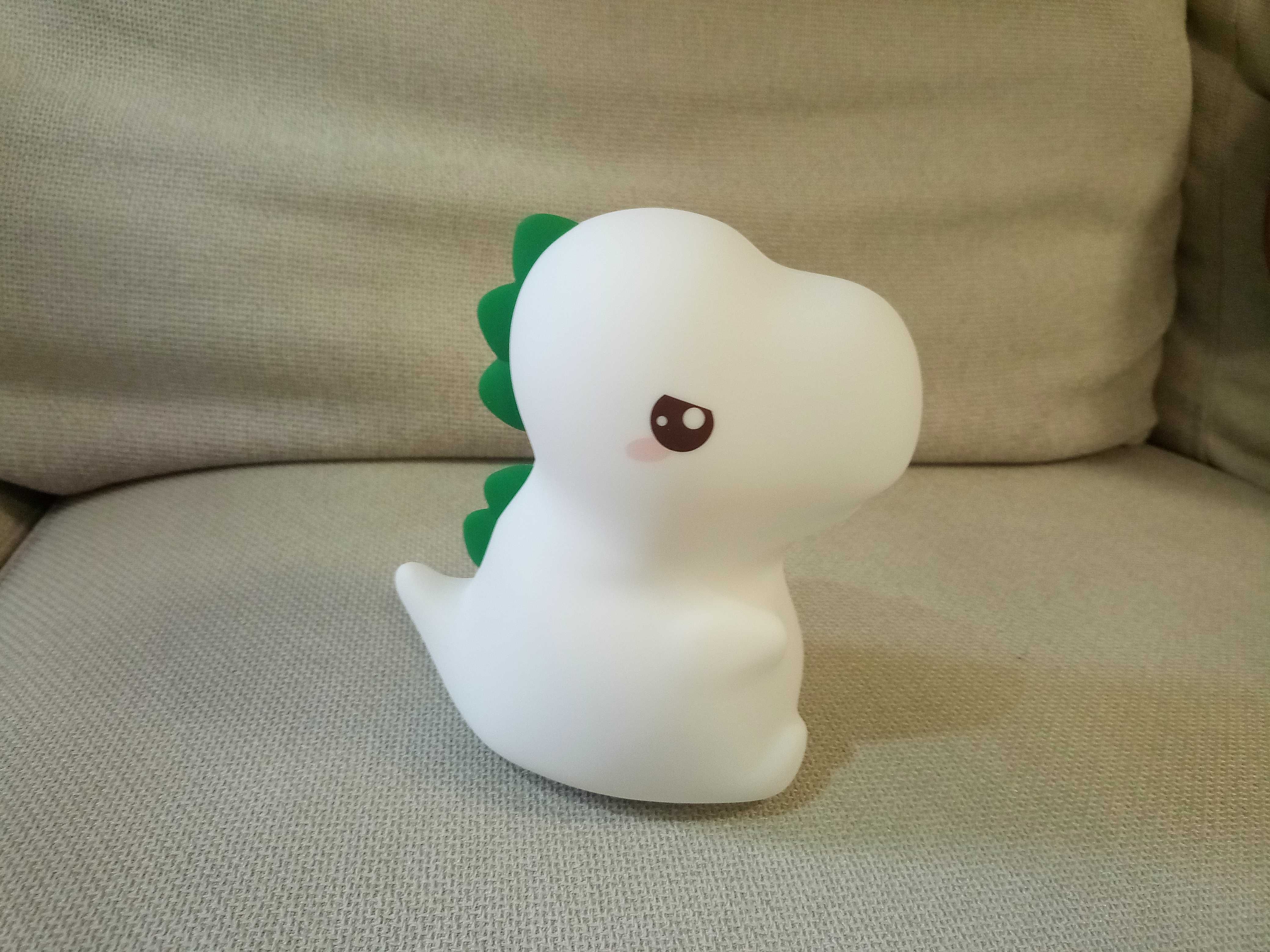 Luz Noturna Dinossauro Silicone (Sensível ao Toque)
