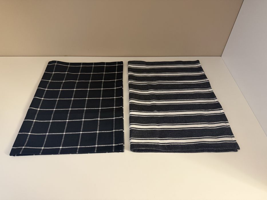 Zestaw 2 ściereczek kuchennych 40x60 cm bawełna czarno-białe home&you