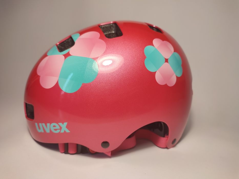 Kask dziecięcy Uvex kid 3 - pink flower (55-58)