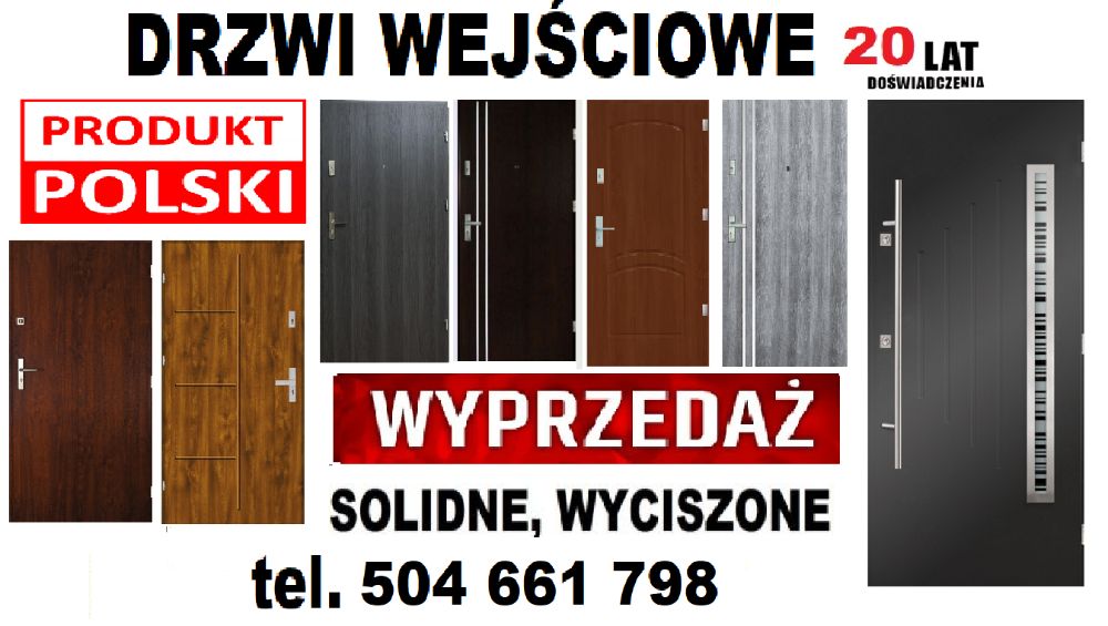 DRZWI z montażem zewnętrzne WEJŚCIOWE DO MIESZKANIA -wewnątrzklatkowe