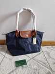 Longchamp roz M granatowa torebka/ shopperka