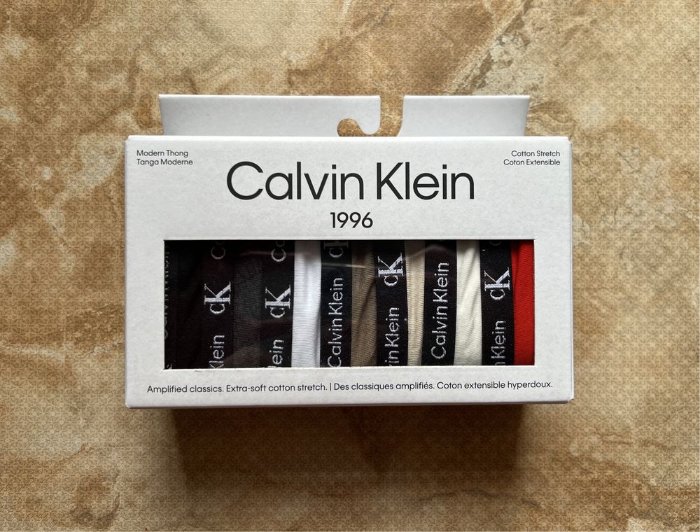 Труси Calvin Klein 7-Pack Modern Thong стрінги