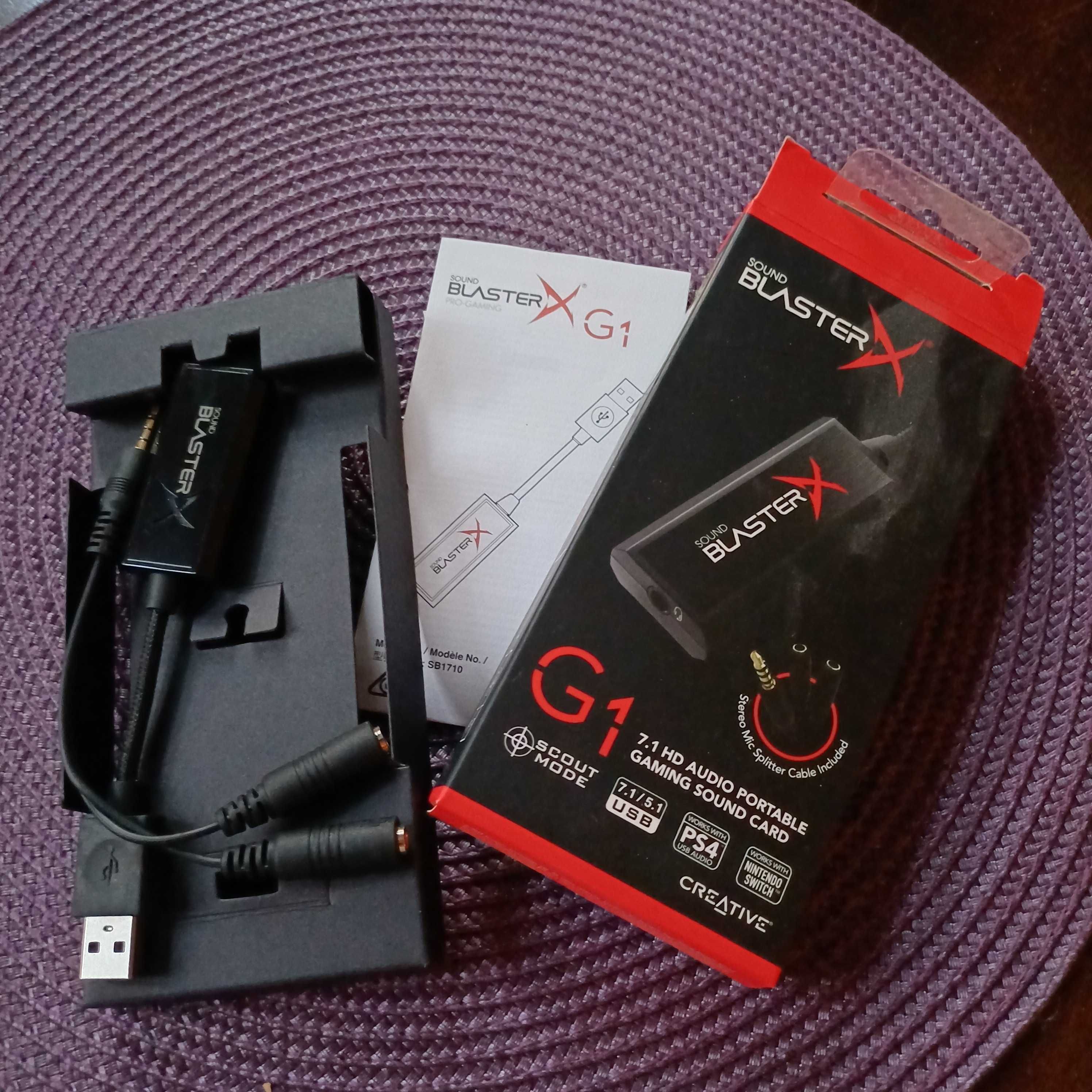 zewnętrzna karta dźwiękowa Creative Sound Blaster G1 7.1 HD