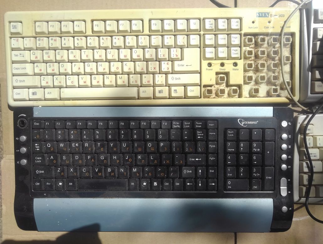 Клавіатура Logitech K120 Gembird KBS-61502-RUA Genius K627 Codegen Sve