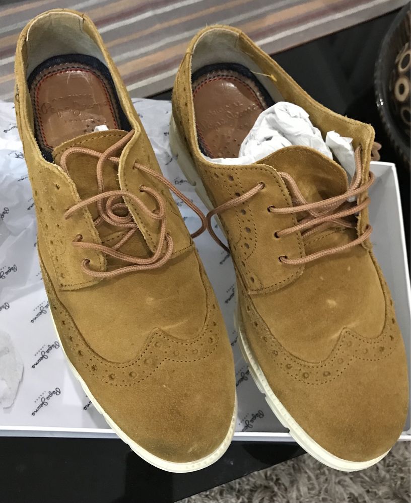Sapatos camurça Pepe Jeans London (meia estacao e verão)
