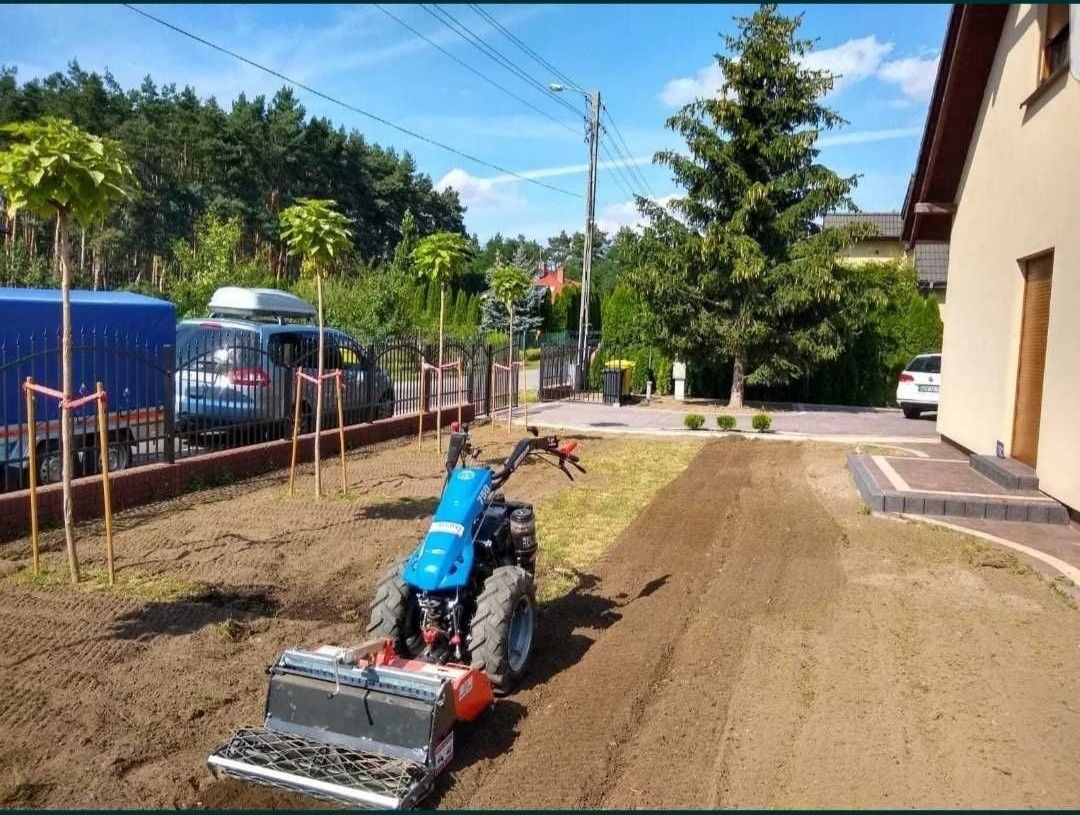 Usługi ogrodnicze - Glebogryzarką separacyjną