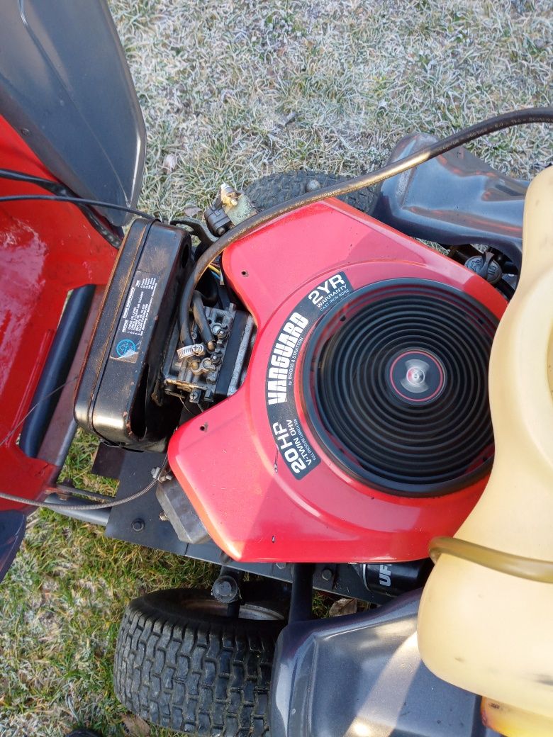 Traktorek kosiarka 20hp 2 cyl pompa oleju duży kosz automat