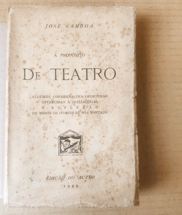 TEATRO E TEORIA TEATRAL - Livros