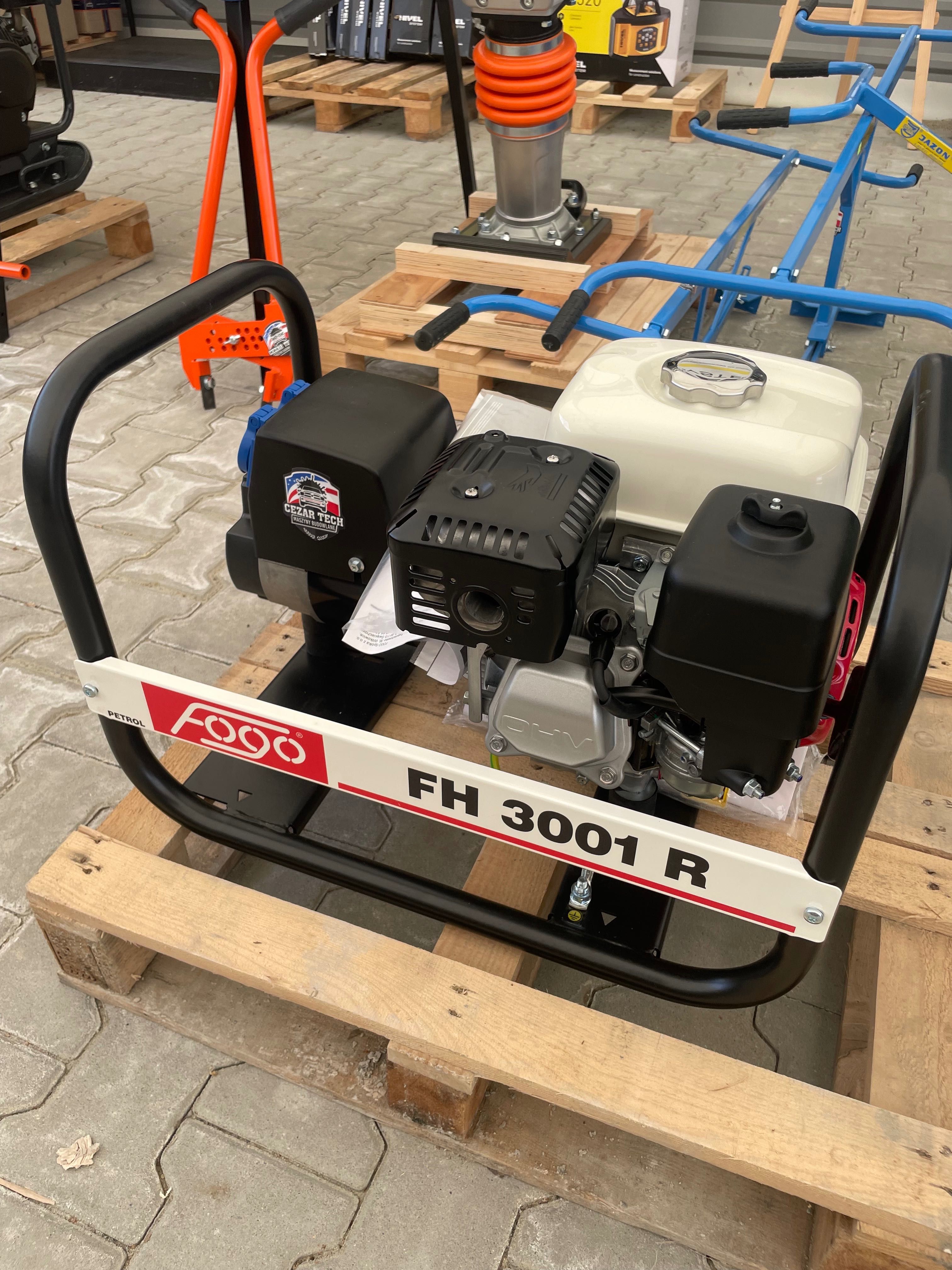 Agregat prądotwórczy Fogo FH 3001 R, 3 kW ,HONDA GX 200 Nowy  FV ,