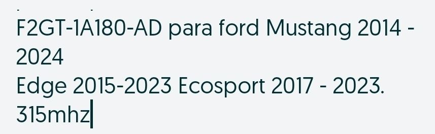Sensor de monitor de pressão dos pneus tpms Ford F2GT-1A180-AD