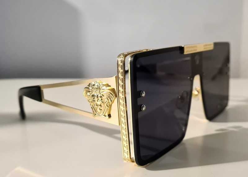 Okulary damskie przeciwsłoneczne bogato zdobione nowe