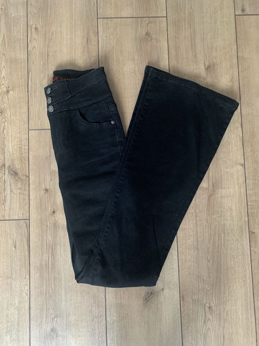 Paczka 8 par spodni jeans mom skinny flare XS / S