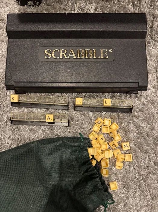scrabble travel wersja polska deluxe black&gold