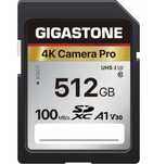 Gigastone Karta pamięci SDXC 512 GB, kamera 4K, transfer do 100 MB/s