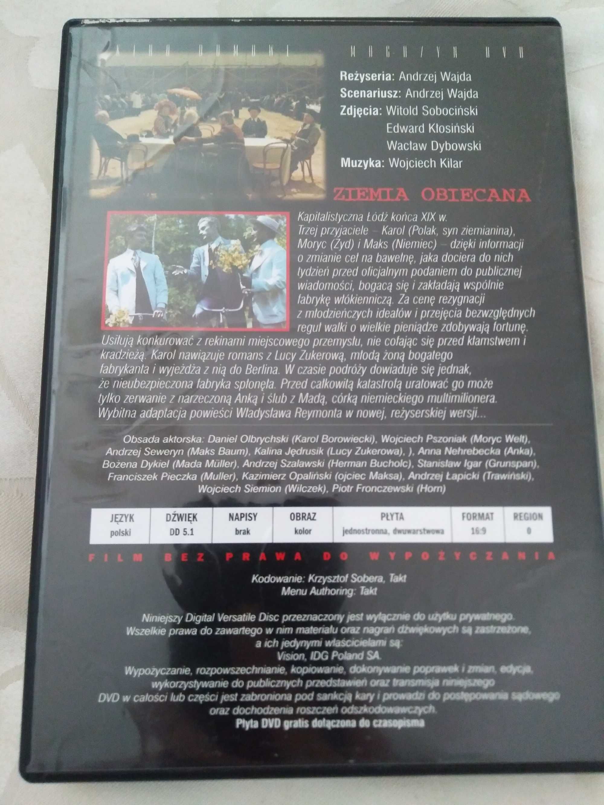 Ziemia obiecana film płyta DVD nowa wersja