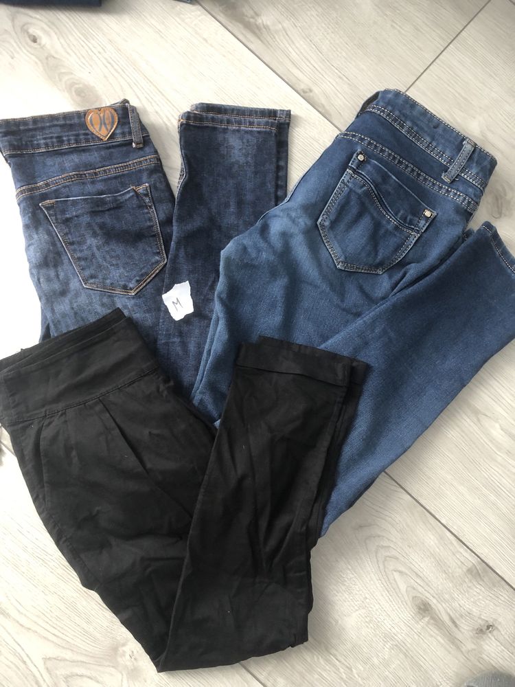 Spodnie jeansowe czarne M