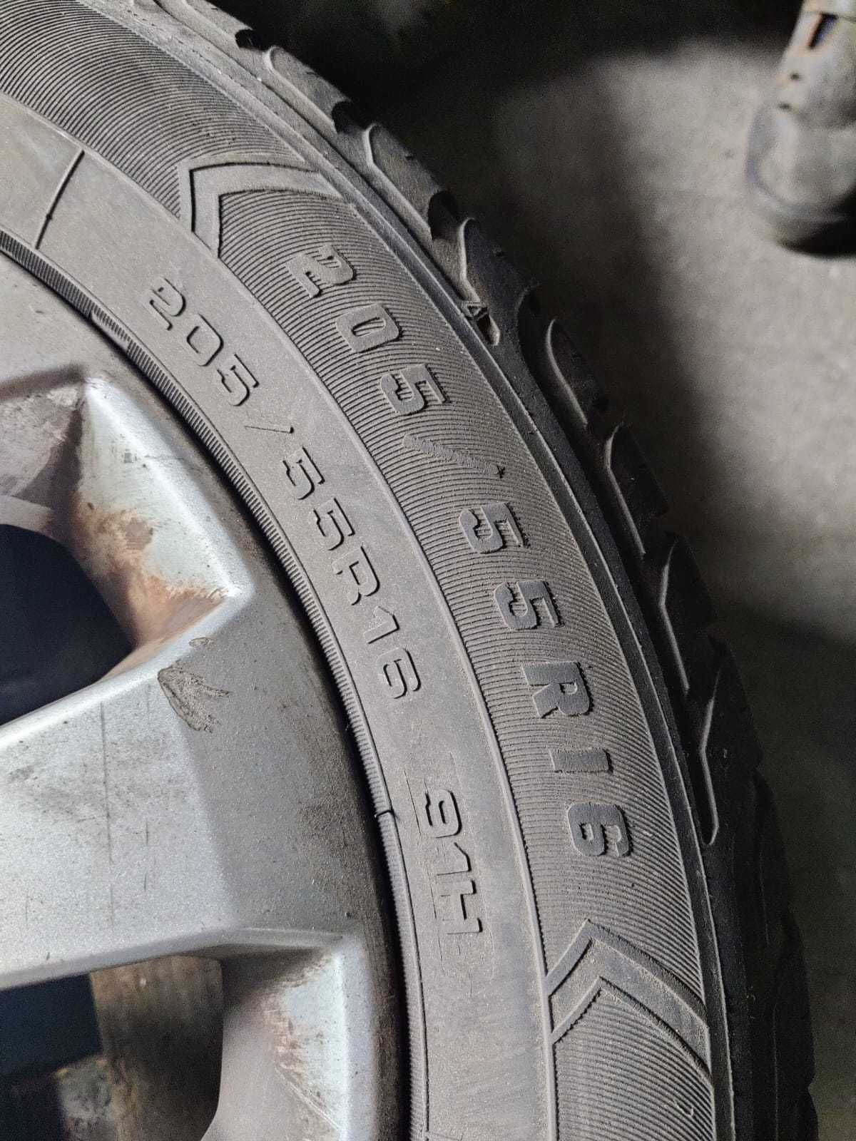 4x Koła Felgi Opel Astra H 205/55 R16 Oryginalne alufelgi Opony letnie