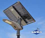 Lampa solarna uliczna Sanko FP-06 (LED 40W PV 80W aku LiFePO4 24Ah)