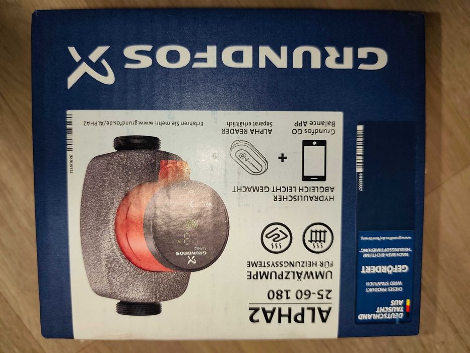 Grundfos Alpha2 25-60.180 pompa obiegowa do c.o.