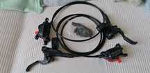 Nowe hamulce rowerowe Shimano SLX M-7120 4tłoczkowe z radiatorami N03A
