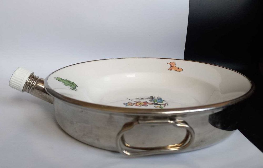 Дитяча Тарілка з підігрівом. Порцеляна Вінтаж 1960рр