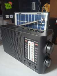 Супер Радио  Блютуз USB TF AUX акумулятор 18650 солнечная панель