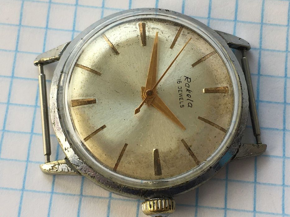 Часы механические Ракета СССР рабочие