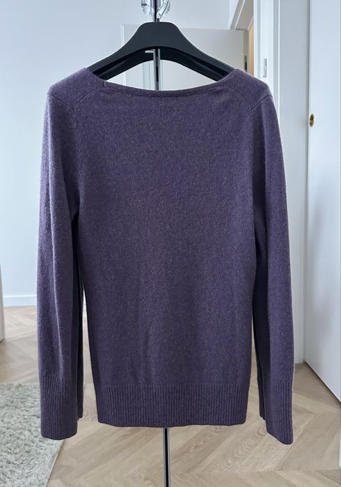Massimo Dutti Kaszmirowy Sweter S Fiolet Premium