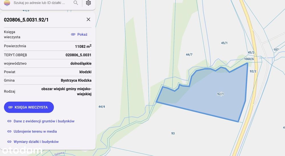 Działka rolna przy drodze 33