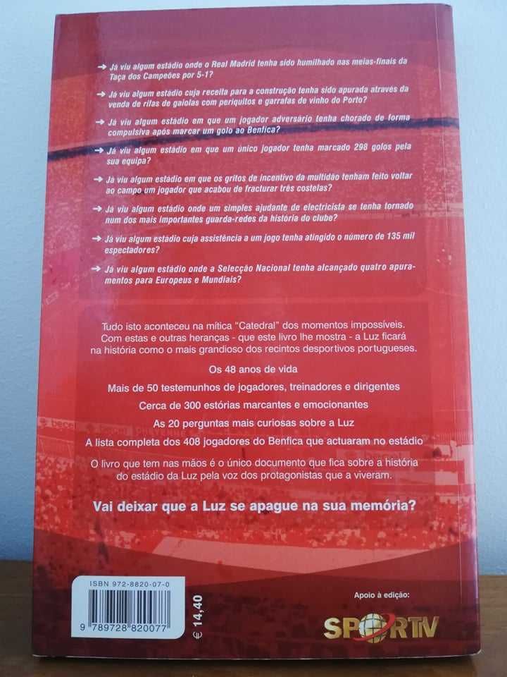 Livro "A Luz não se apaga" - PORTES GRÁTIS