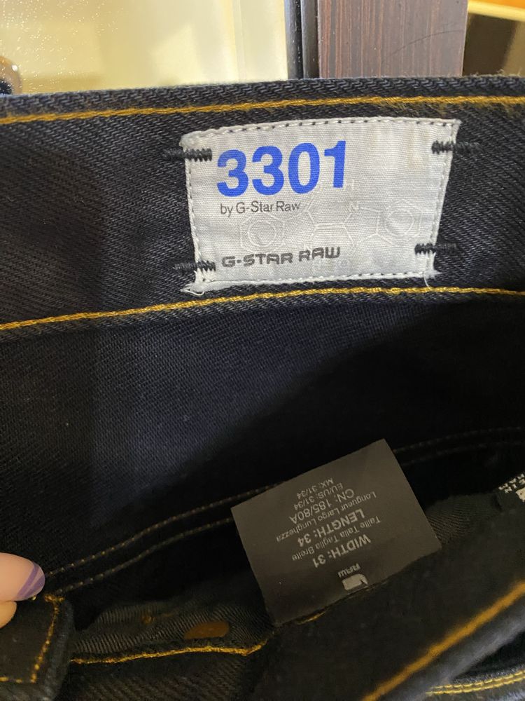 Nowe męskie jeansy RAW 3301 Straight fit W31 L34
