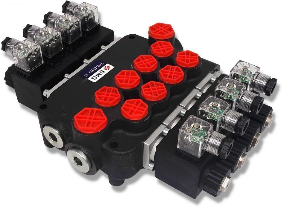 ROZDZIELACZ Hydrauliczny Elektryczny 4 SEKCYJNY 80L 12V [3262]