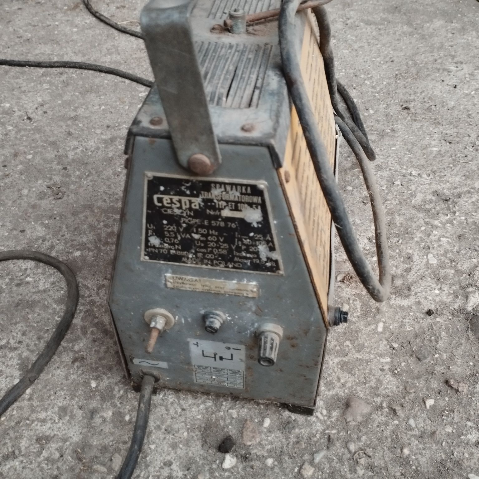Spawarka elektrodowa prl 100a  typ et 100