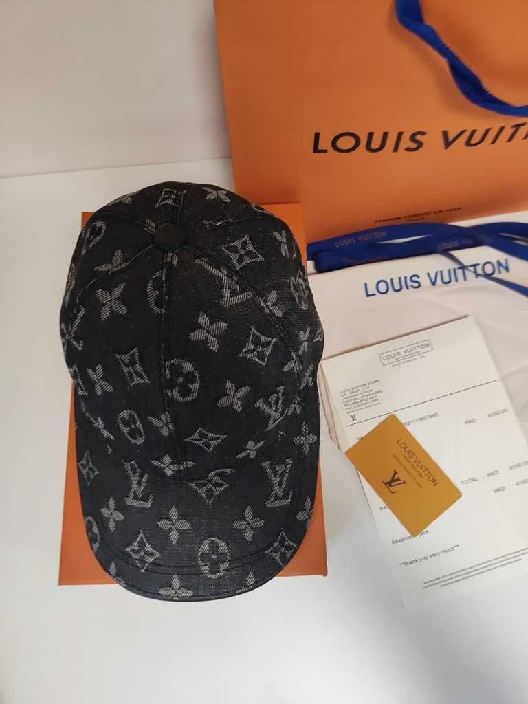 LOUIS VUITTON Męska damska czapka z daszkiem bejsbolówka 16541-1